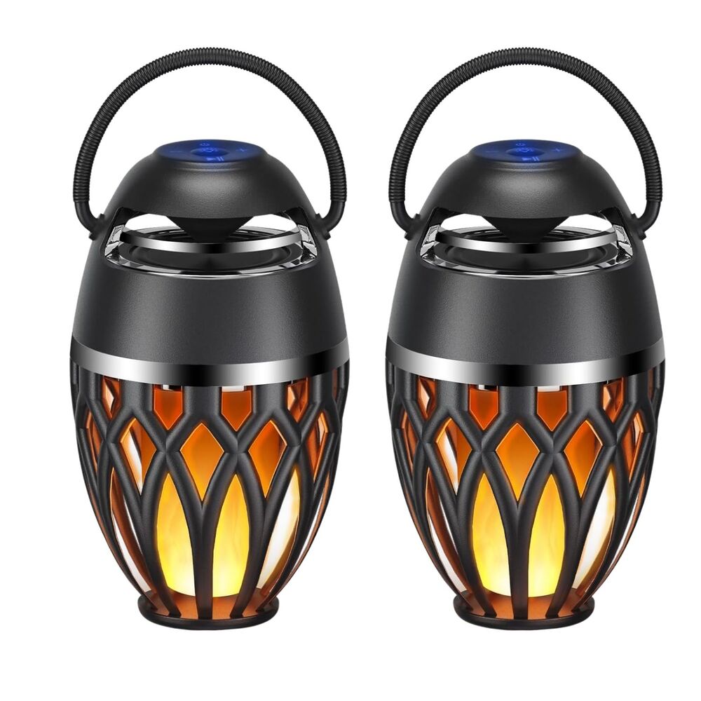 Flame Atmosphere Bluetooth Speakers with Flame Flickers Lantern Waterproof